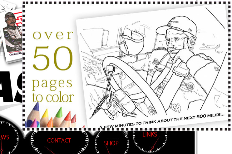 nascar coloring 18 pages - photo #46
